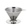 Generic-Stainless Steel Coffee Filter Pour Over Funnel Brew Drip Tea Metal Mesh Basket Tool Reusable Kitchen Coffeeware