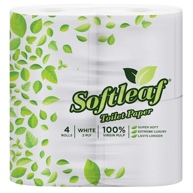 Softleaf Virgin Toilet Paper 4 Pack