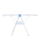 Foldable Cloth Dry Stand Silver/Violet 55X182Centimeter