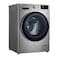 LG Front Load Automatic Washing Machine - 8Kg with 5Kg Dryer - Silver - F4R5TGG2T