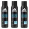 أديداس أيس دايف بخاخ مزيل عرق الجسم للرجال بارد ومائي 150 ملل حزمة من 3 قطع