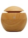 Generic - Portable Wooden Aroma Oil Humidifier 130ml ZM1400901 Brown