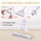 ZALCOON PVA Folding Sponge Mop,  Self Squeeze Super Absorbent PVA Sponge Heads   Telescopic Metal Handel    Household Cleaning Tool for Kitchen, Tiles, Multi-Surface Hard Floors (Pack of 1)