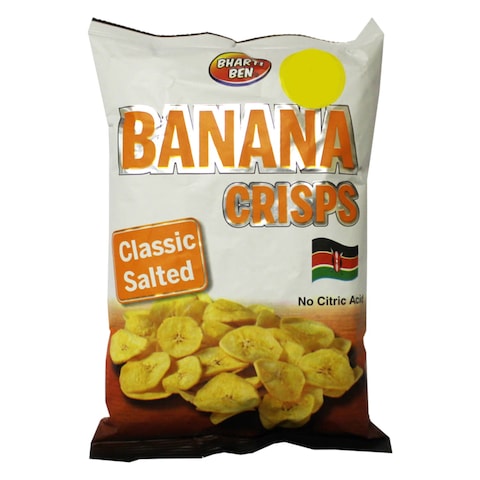 Wots Bharti Ben Classic Salted Kenyan Banana Crisps 200G