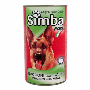 Simba Original Italian Quality Meat Chunks Dog Food 1.23Kg