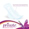 Private Maxi Pocket Night Sanitary Pads White 24 countx2