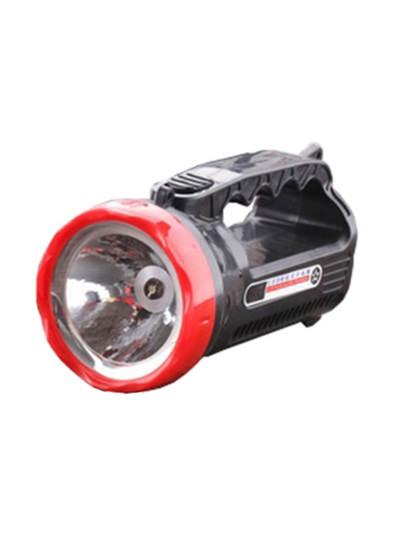 Generic Rechargeable Strong LED Flashlight Black/Red 16 x 8 x 8cm