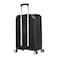 Eminent Hard Case Cabin Travel Bag Luggage Trolley Polypropylene Lightweight 4 Quiet Double Spinner Wheels Suitcase With TSA Lock B0002 Black