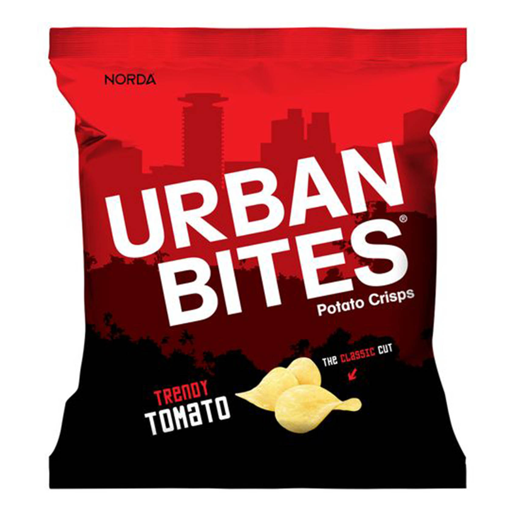 Norda Urban Bites Trendy Tomato Potato Crisps 30g