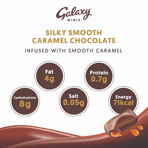 Galaxy Chocolate Minis Caramel Mini Chocolate Bars 13 Bars 182g