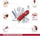 Victorinox Handyman Medium Pocket Knives 1.3773 Red Swiss Made Pocket Knife With 24 Functions