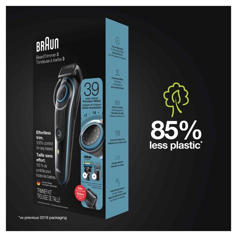 BT3240--Braun Beard Trimmer and Hair Clipper, Free Gillette Fusion5 ProGlide razor