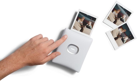 Instax Square Link Smartphone Photo Printer, Ash White