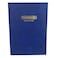 Grandluxe Hard Cover Manuscript Notebook 100 Sheets Blue 10x8inch