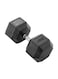 Harley Fitness 45.00KG Rubber Coated Fixed Hex Dumbbell 1 Pair