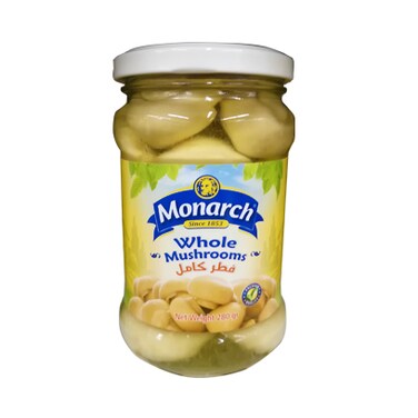 Monarch Whole Mushrooms Jar 280GR