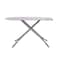 Heat Resistant Cover Mesh Ironing Board with Steam Iron Rest, 91x30cm   Iron Board with Adjustable Height &amp; Lock System   Non-Slip Feet &amp; Foldable Legs