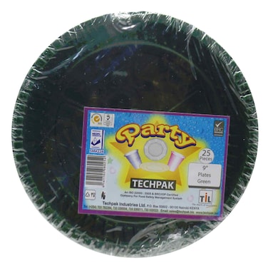 TECHPAK PLATES GREEN 9&quot;