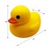 Playgro Duck Bath Toy PG0187476 Yellow