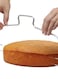 Generic Double Wire Cake Layer Cutter Silver 32x16cm