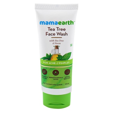 ماما إيرث غسول وجه طبيعي بأوراق شجرة الشاي 100 ملل - أبيض