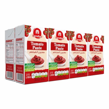 Carrefour Tomato Paste 135g Pack of 8