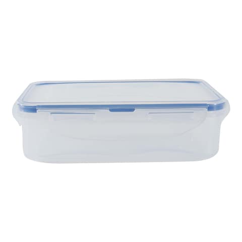 Lock &amp; LockClassic Rectangular Food Container HPL815 Clear/Blue 550ml