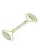 Generic - Dual Action Jade Facial Roller Green/Gold 14centimeter