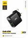 JBQ HC-765 GaN 65W PD + QC3.0 Port Fast Charger Black
