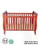 Moon Wooden Foldable Baby Crib, 129X69X96 cm