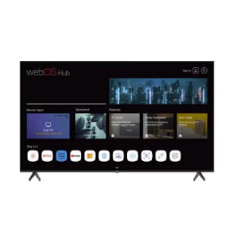 JVC 85 Inch Edgeless QLED 4K UHD WebOs Smart TV With Magic Remote, Bluetooth And Dolby Audio 2024 Model LT-85NQ7155 Black