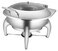 Raj - Stainless Steel Round Hydraulic Chafing Dish Gl (Induction) 7 Ltr - 605CHIC