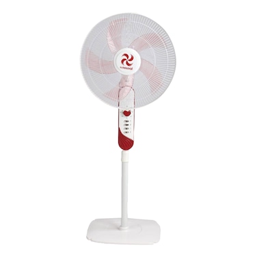 مروحة ستاند نوفال رويال - 18 بوصة - أحمر