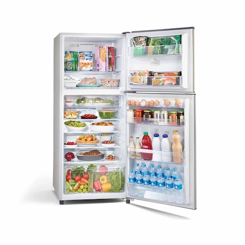 Toshiba Refrigerator No Frost 2 Doors - 355 Liter - Silver - GREF40PRS