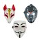 Aiwanto 3Pcs Cosplay Face Mask Full Face Covering Face Masks Party Masks Random Designs