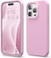 elago Liquid Silicone for iPhone 15 PRO case cover Full Body Protection, Shockproof, Slim, Anti-Scratch Soft Microfiber Lining - Hot Pink