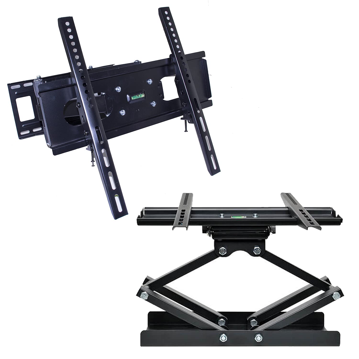 bgm Bgm Lcd Led Tv Wall Bracket For 32-inch To 55-inch Tv 180 Rotation And 15 +-tilt Vie