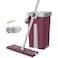 liying  Mop and Bucket System for Floor Cleaning - 360 Degree Swivel Head, Self-Cleaning, Squeeze Dry Flat Mop with 2 Mop Pads, Safe on All Surfaces, Telescopic Wand, Compact Storage-brown