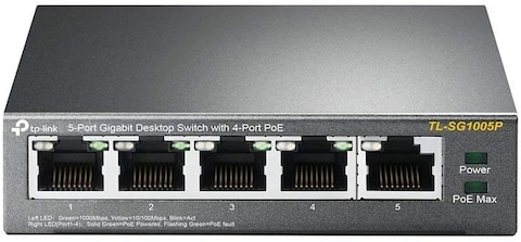 TP-Link TL-SG1005P  5 Port Gigabit PoE Switch | 4 Port PoE 56W