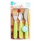 Munchkin Splash Toddler Fork Knife And Spoon Green 3 PCS