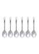 Royalford 6-Piece Stainless Steel Tea Spoon Set Silver 13.3x3.2x0.75cm