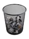 Generic 3-Piece Round Mash Waste Basket Trash, Black