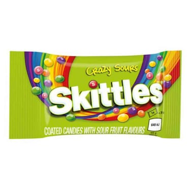 Skittles Coated Crazy Sours Candy 38g