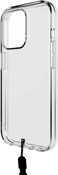 BodyGuardz Carve designed for iPhone 15 Pro case cover with 16 feet Drop Protection with Lanyard - Clear