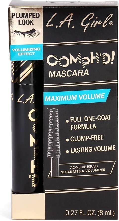 L.A Girl Oomh&#39;d Mascara, Black, 8ml