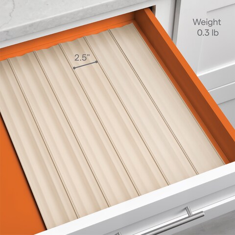 YouCopia SpiceLiner Spice Drawer Liner, 10-ft Roll 2-Pack, Sandstone, YCA-50363
