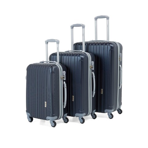 Senator KH132 3 Pcs Hard Casing Trolley Luggage Set Navy Blue