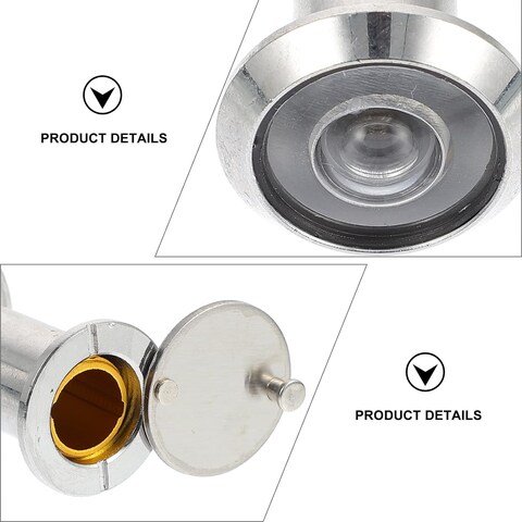 Generic Glass Lens Door Viewer Safety Door Viewer with Heavy Duty Privacy Cover