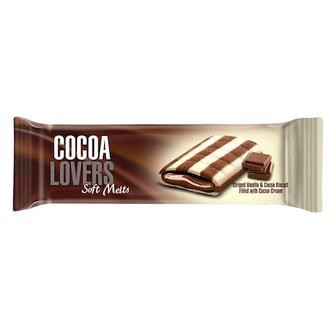 Cocoa Lovers Soft Melts Vanilla And Cocoa Biscuits 2 Pieces 12 Pieces