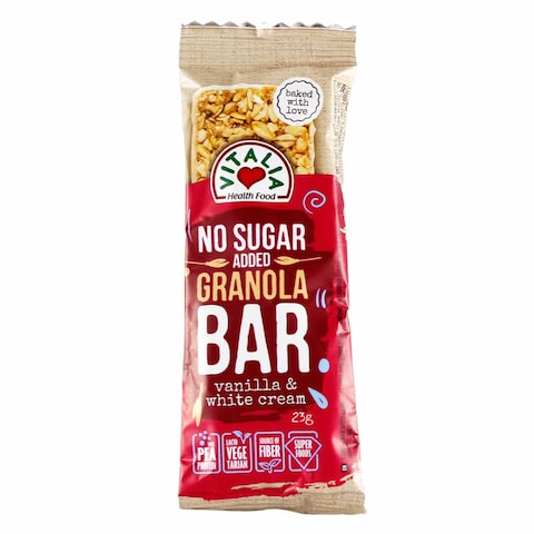 Vitalia Vanilla And White Cream Coating Granola Bar 23g